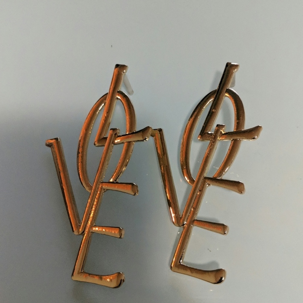 "LOVE" earrings